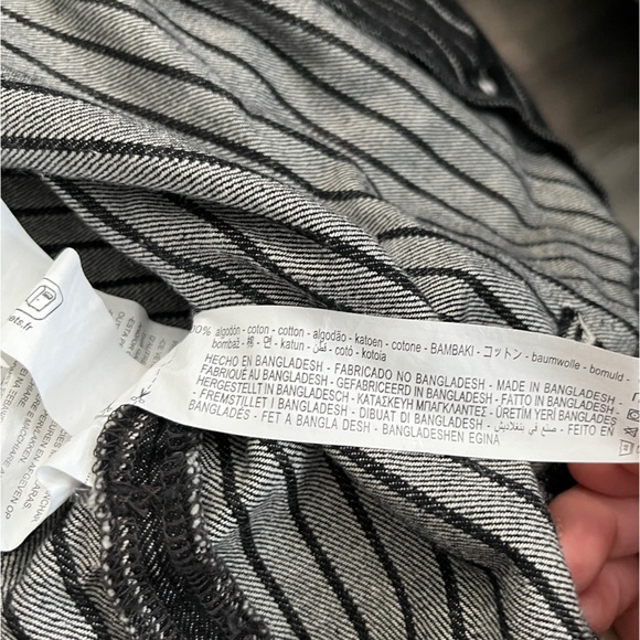 Zara Women’s Cropped Striped Denim Jacket - Size XL - Picture 12 of 12